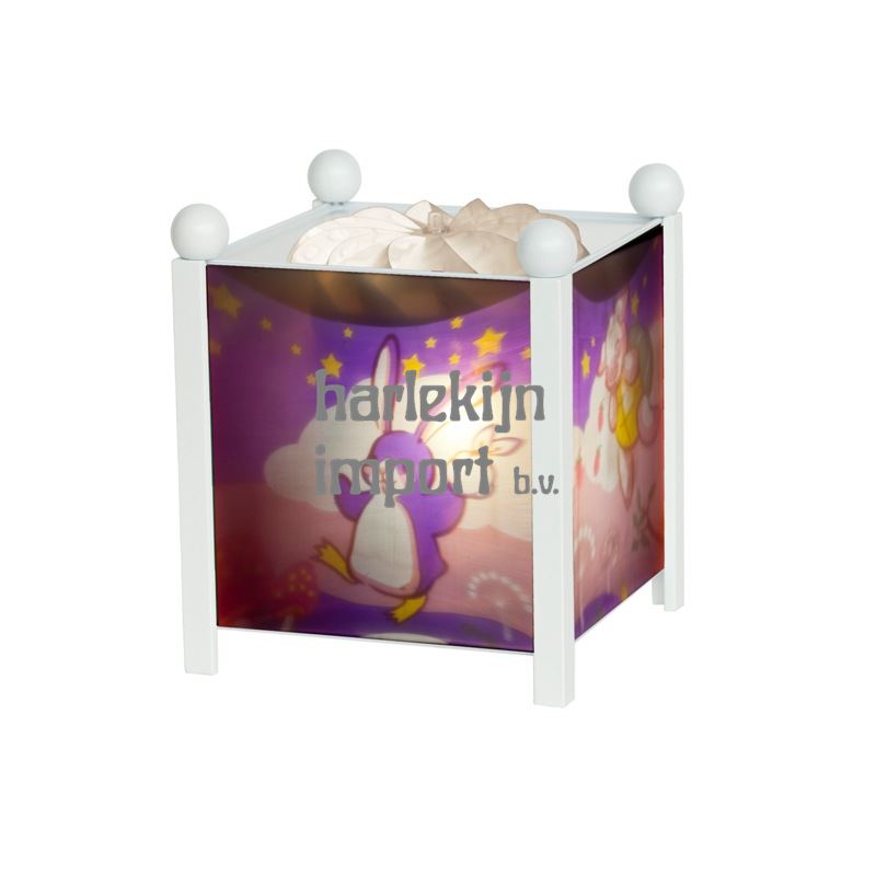 Draailampje 12V wit pinguin-Bunny