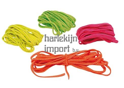 Chinees springtouw. 4 kleuren. 500 cm. 4