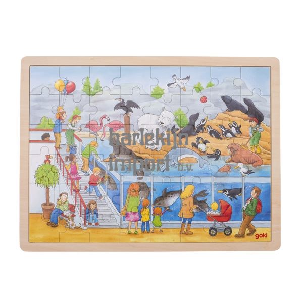 GOKI Puzzel bezoek aan de dierentuin. 3+