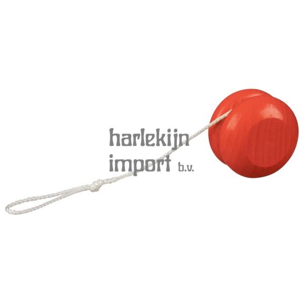 Houten Jojo, rood. 5 cm. 4+