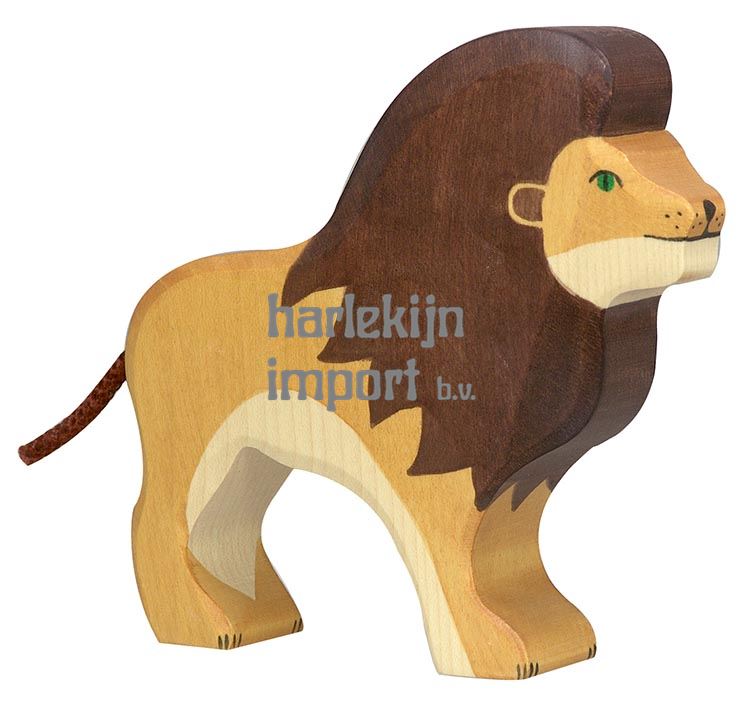 Holztiger leeuw. 15 cm. afbeelding
