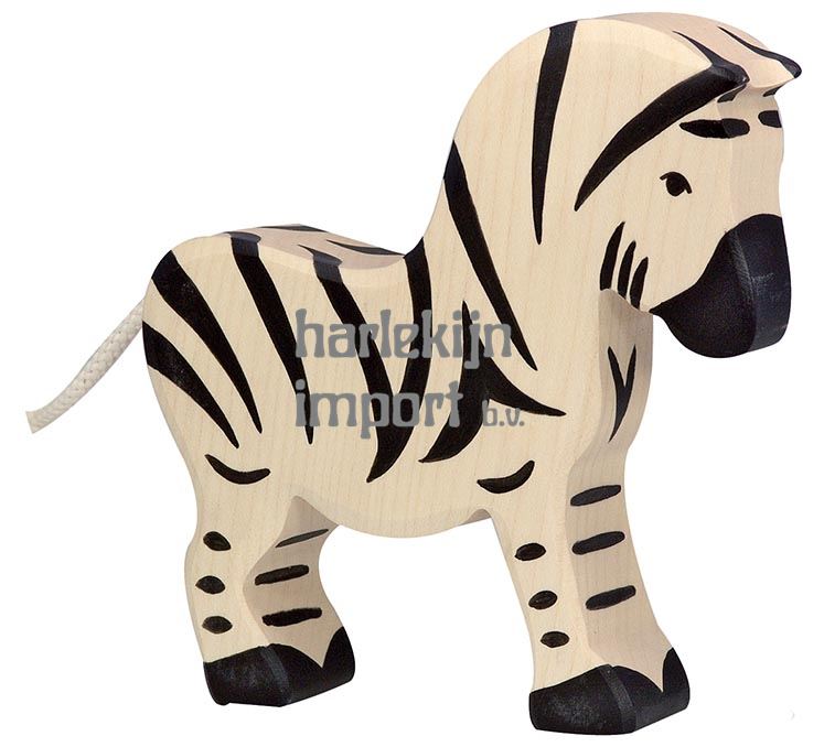 Holztiger zebra. 15 cm. afbeelding