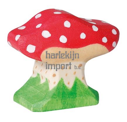 Holztiger Paddenstoel, klein. 4 cm.