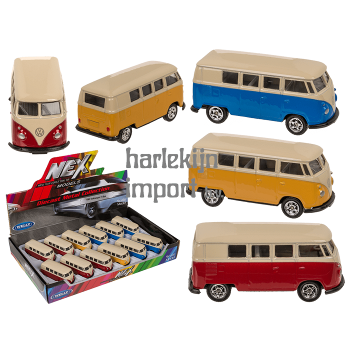 Dsp modelauto VW T1 bus 1963. 7,5 cm