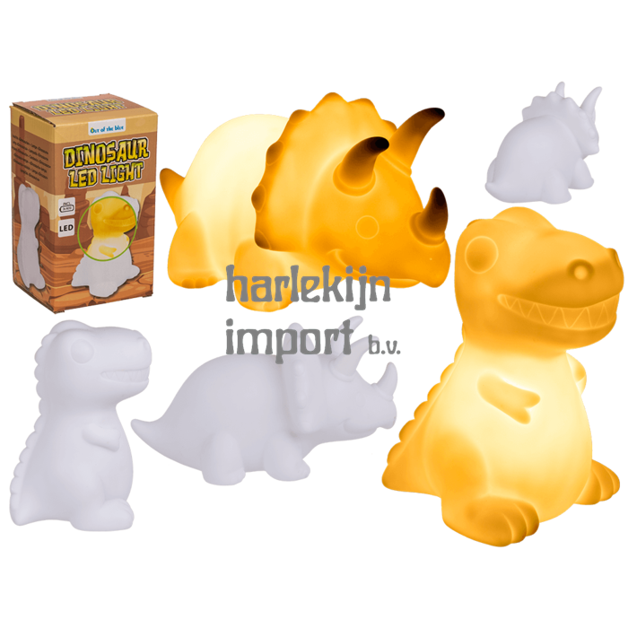 Lamp, dinosaurus met LED (incl 3 batteri