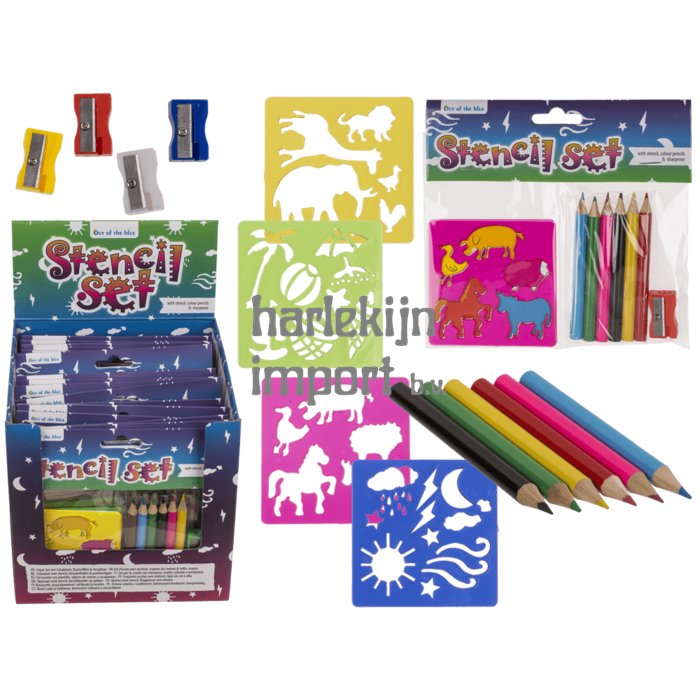 Dsp Schoolset, 3 stuks. (sjabloon, kleur