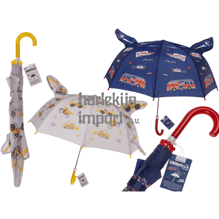 3D kinderparaplu. D: ca. 70 cm. 2 assort