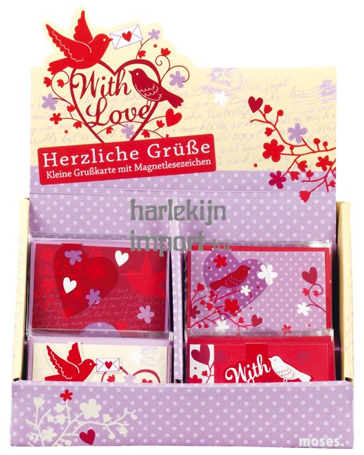 With love ansichtkaarten met envelop 4 a