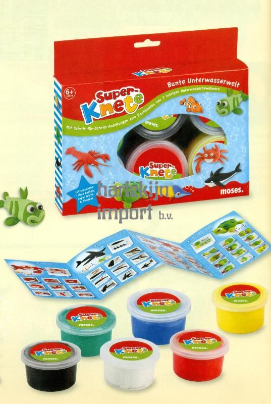 Superklei: bonte wereld foam (4 st)