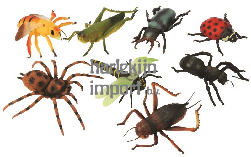 Grote Insecten, 12 assortie. 15 cm. 3+