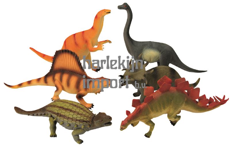 Extra grote Dinosaurus 32-42. 6 assor 3+