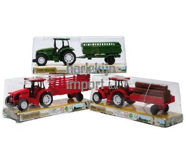 Mini Diecast Tractor & Trailer