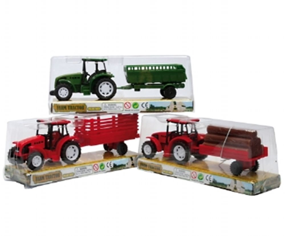 Mini Diecast Tractor & Trailer