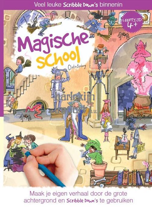 Scribble Down Magische school. 4+