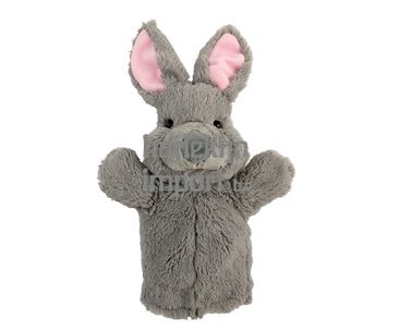 Handpop Konijn. 25 cm