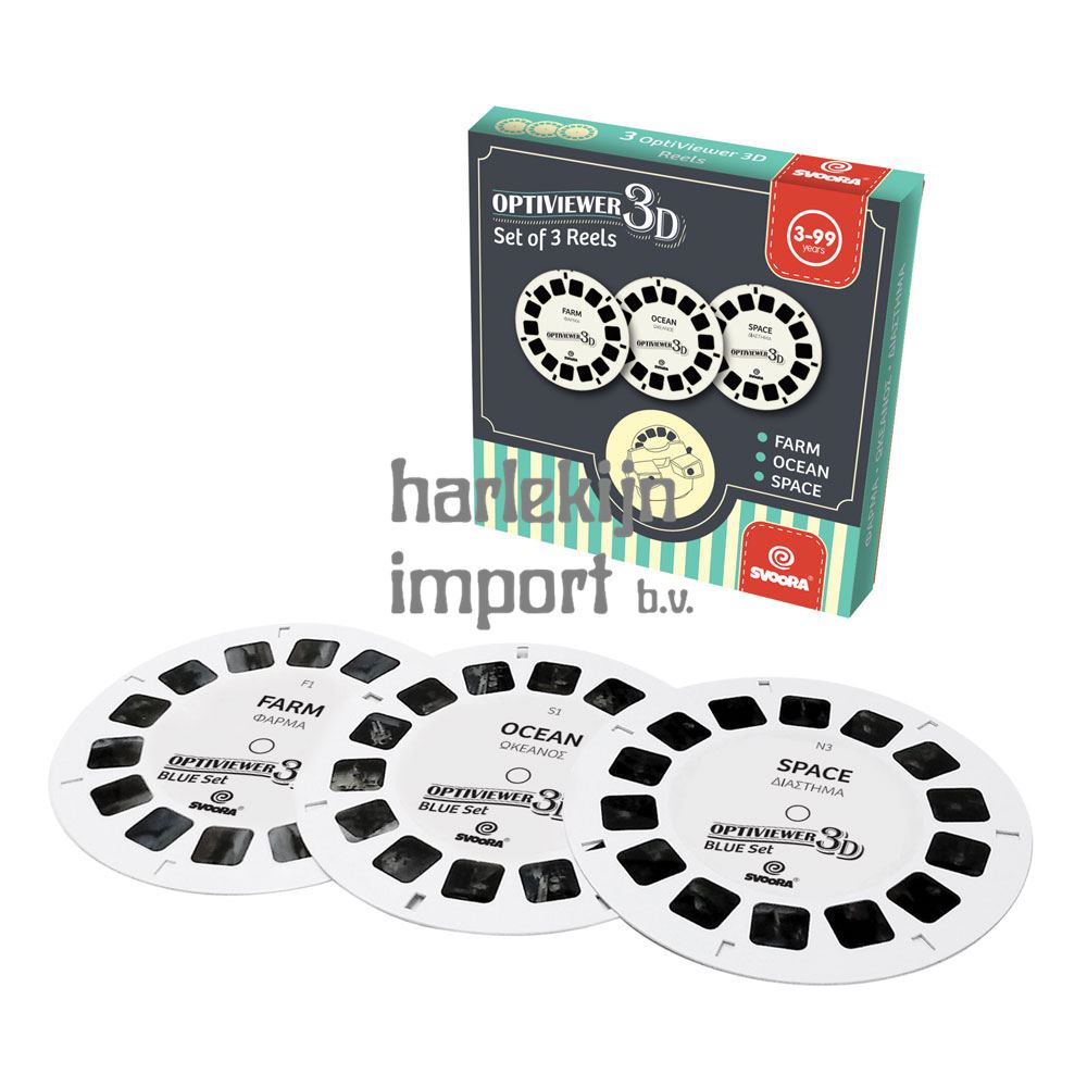 3D Optiviewer set schijven. Farm, Ocean, afbeelding