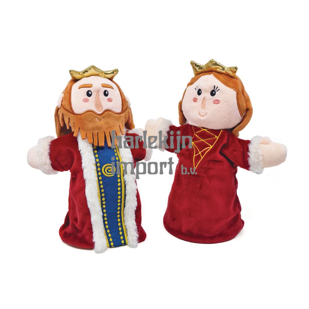 Dubbelgezichte handpop Koning/Koningin 2