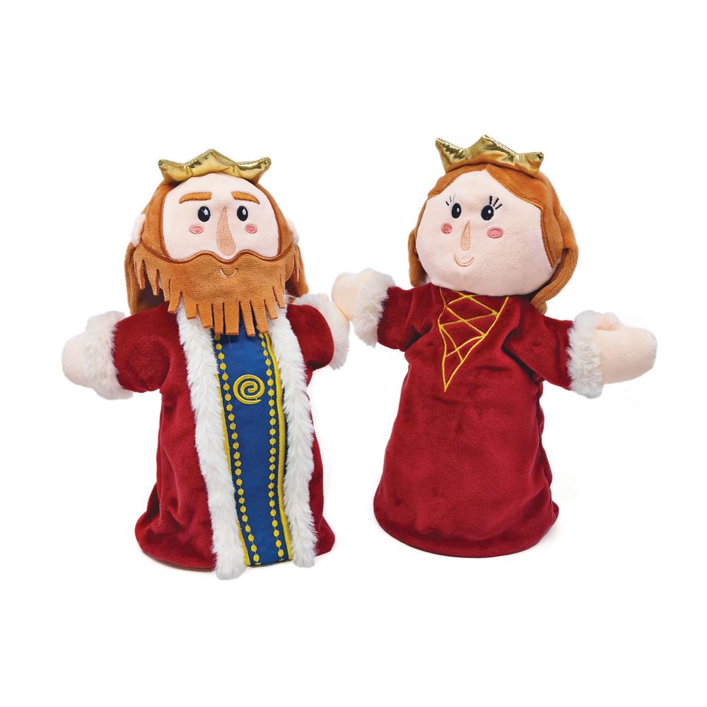 Dubbelgezichte handpop Koning/Koningin 2