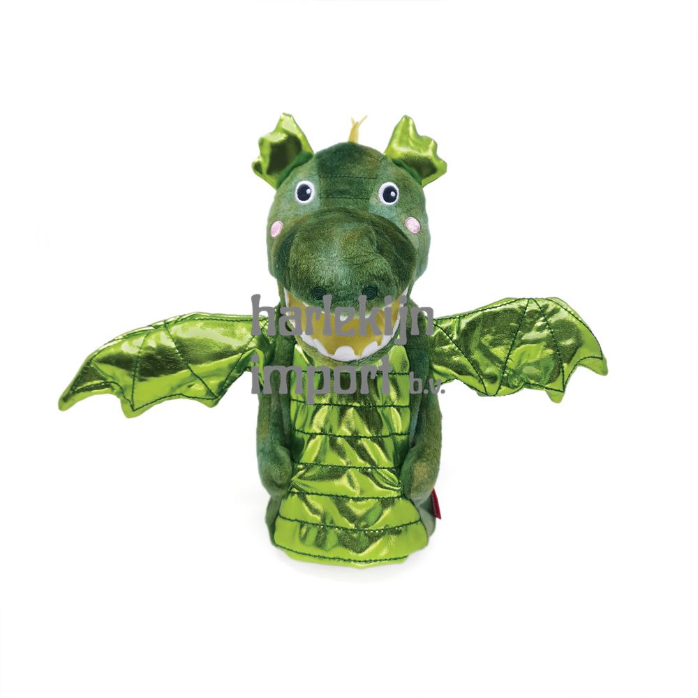 Handpop Draak. 25 cm. 3+