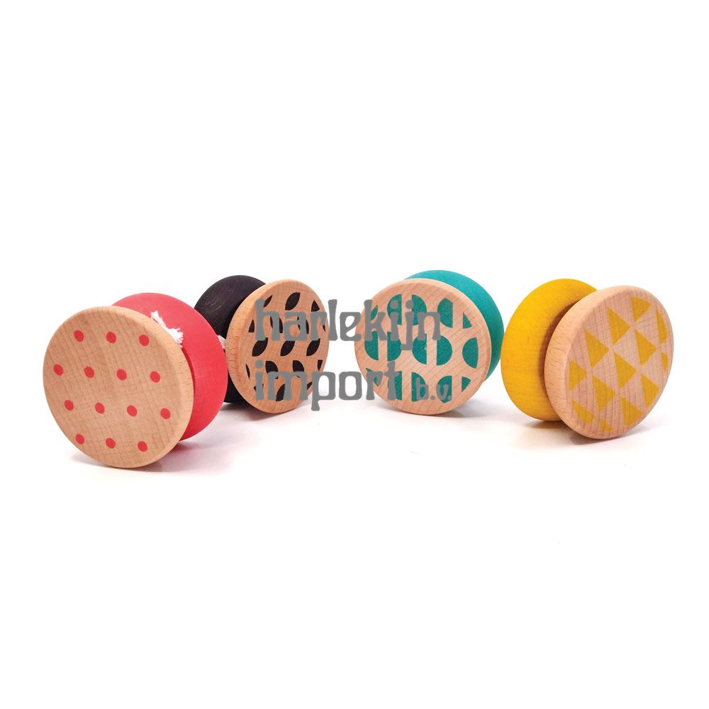 Dsp. Houten Yo-Yo's. Geom. 4 ass 6+