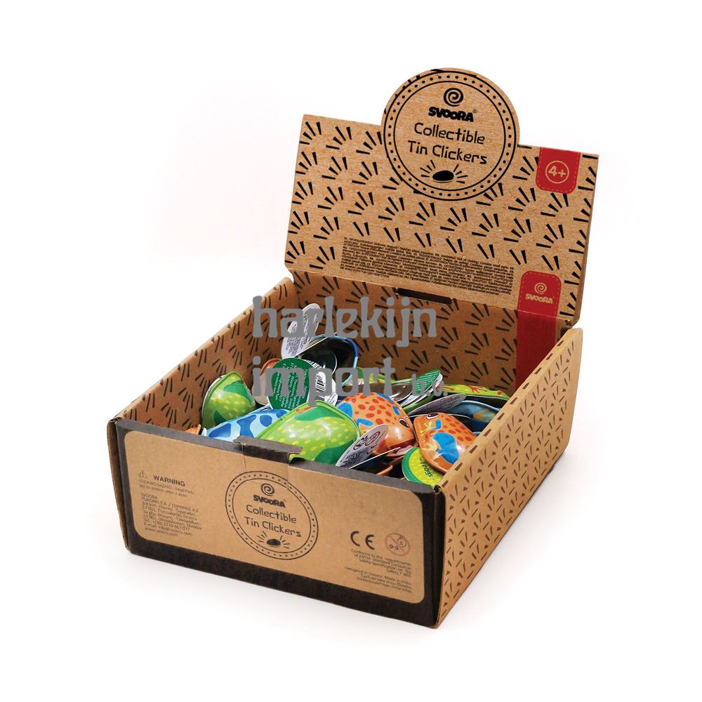 Dsp. Mini retro tin clickers kikkers. 36