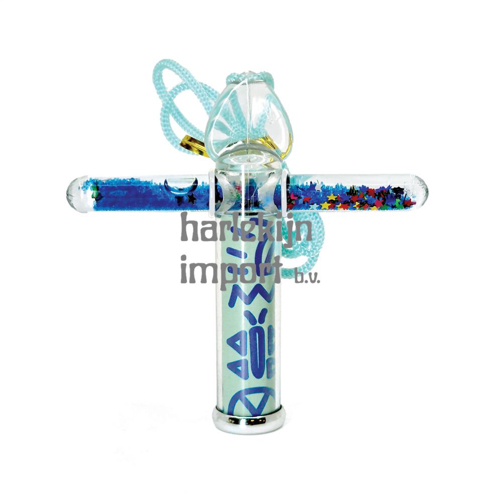 Mini Liquid caleidoscope blauw. 14x2x11