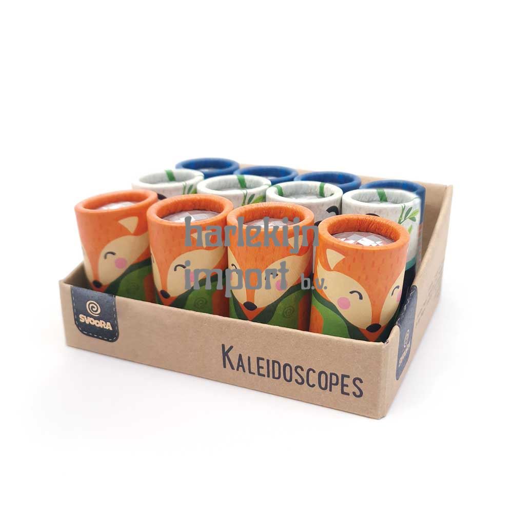 Dsp. Mini kaleidoscopen Vrienden. 4 ass.