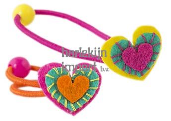 Access: Haarelastiek Hearts 2 ass (8 st)