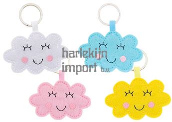 Access: Sleutelhanger wolk 4 ass (24 st)