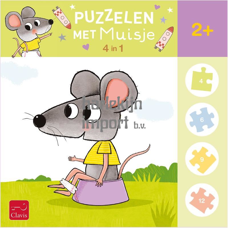 Puzzelen met Muisje. 2+
