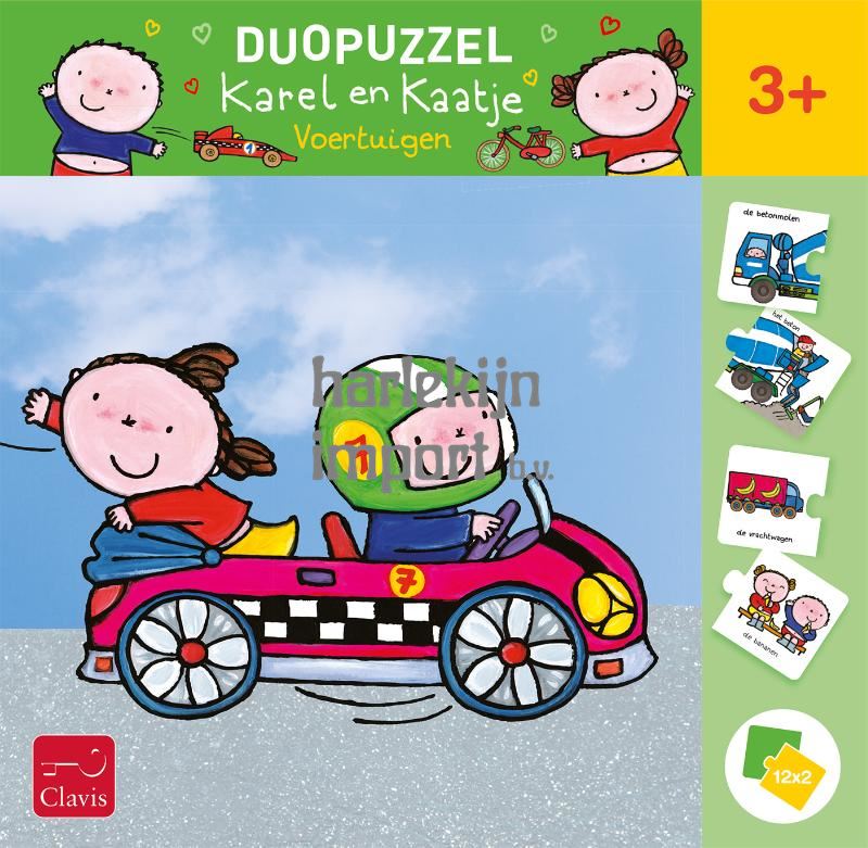 Duopuzzel Karel en Kaatje. 2+