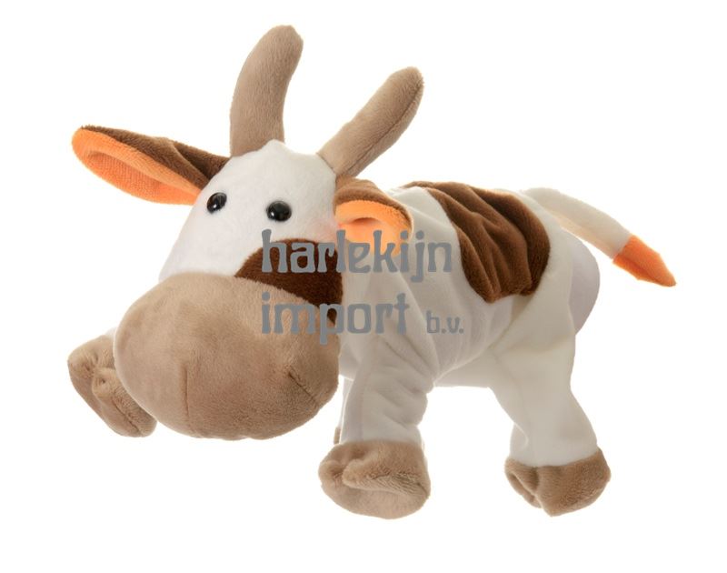 Egmont Handpop dier Koe. 30 cm. 0+