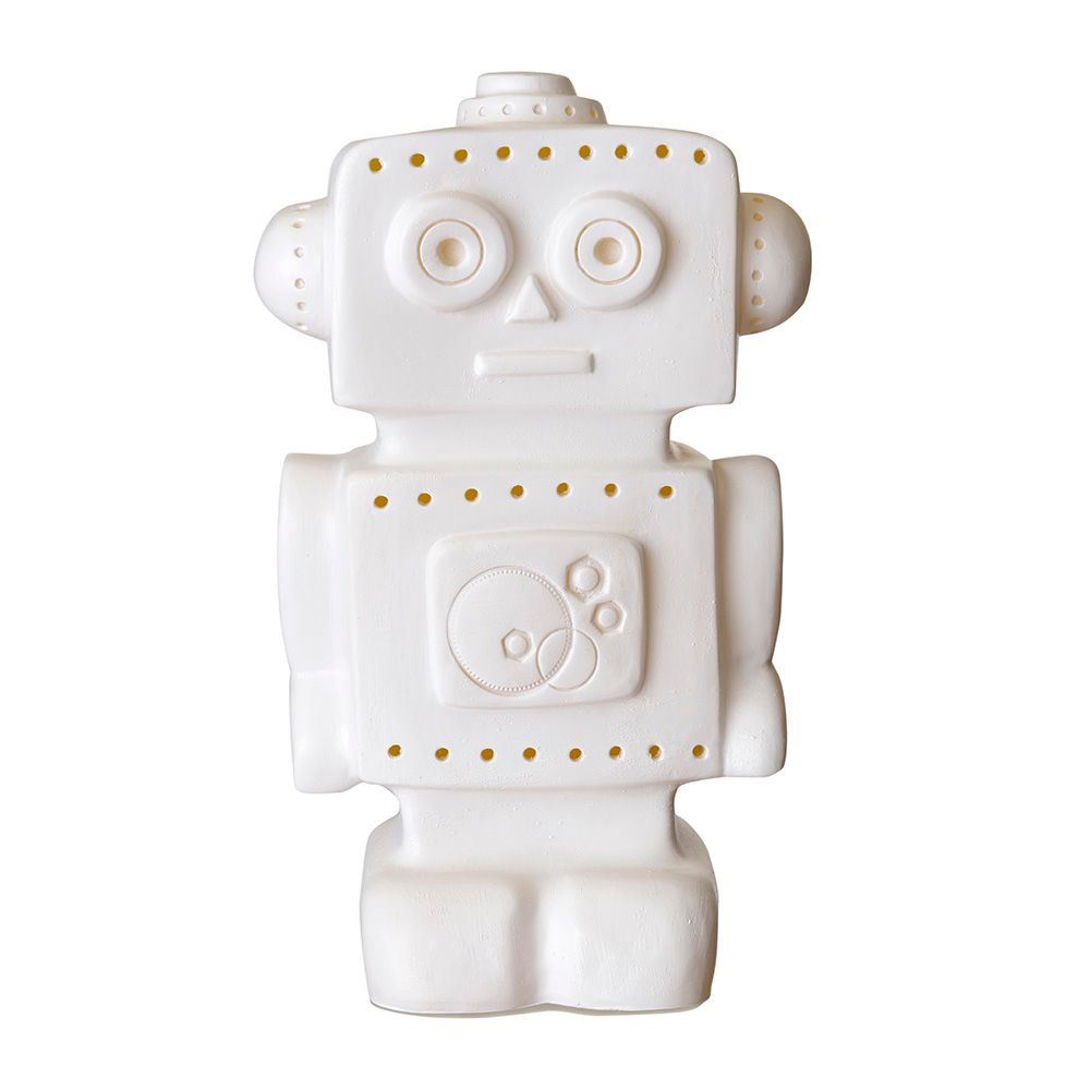 Egmont Lamp Robot Wit. 33x18x10 cm