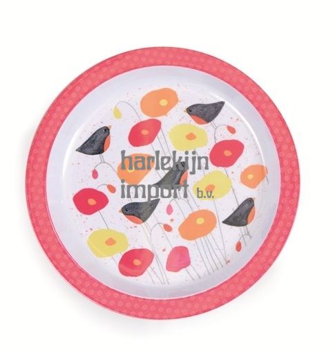 Keukengerei: Bord klaproos 21,5 cm
