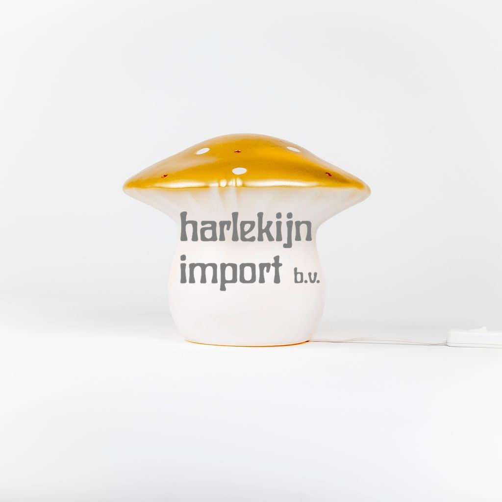 Egmont Lamp Paddenstoel Goud+dimmer.