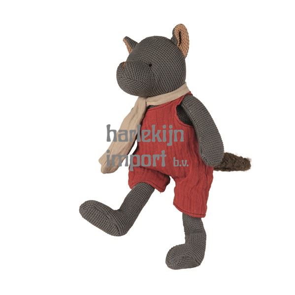 Egmont Gebreide Knuffel Wolf John. 30 cm