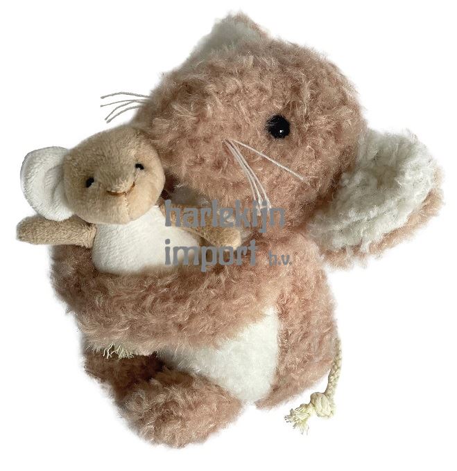 Melia Egmont knuffel muis ca met baby. 15