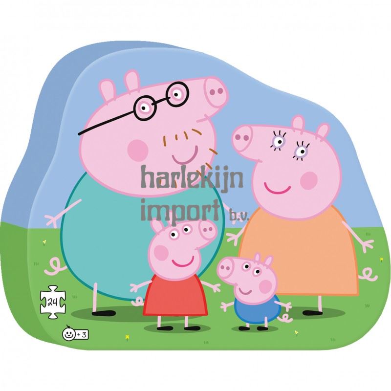 Puzzel Peppa Pig Familie. 24 stukjes. 3+