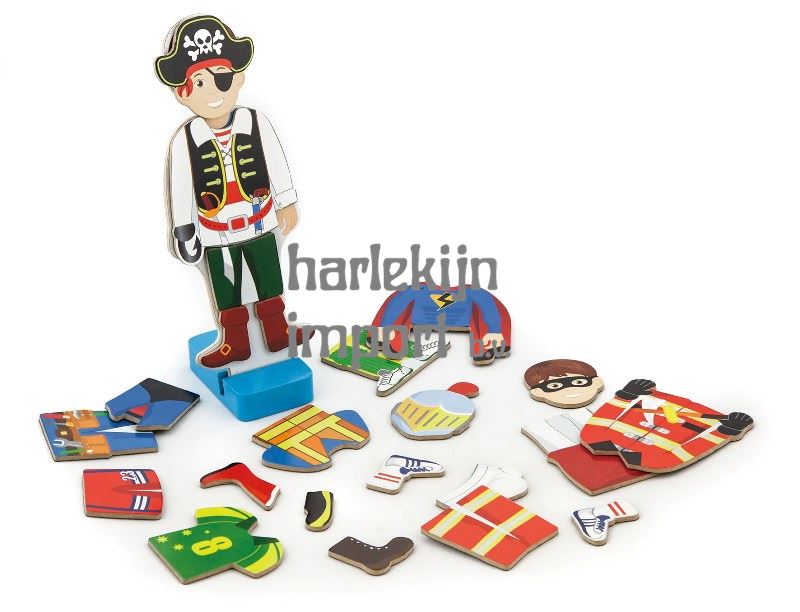 Aankleedpuzzel jongen magnetisch 36-deli