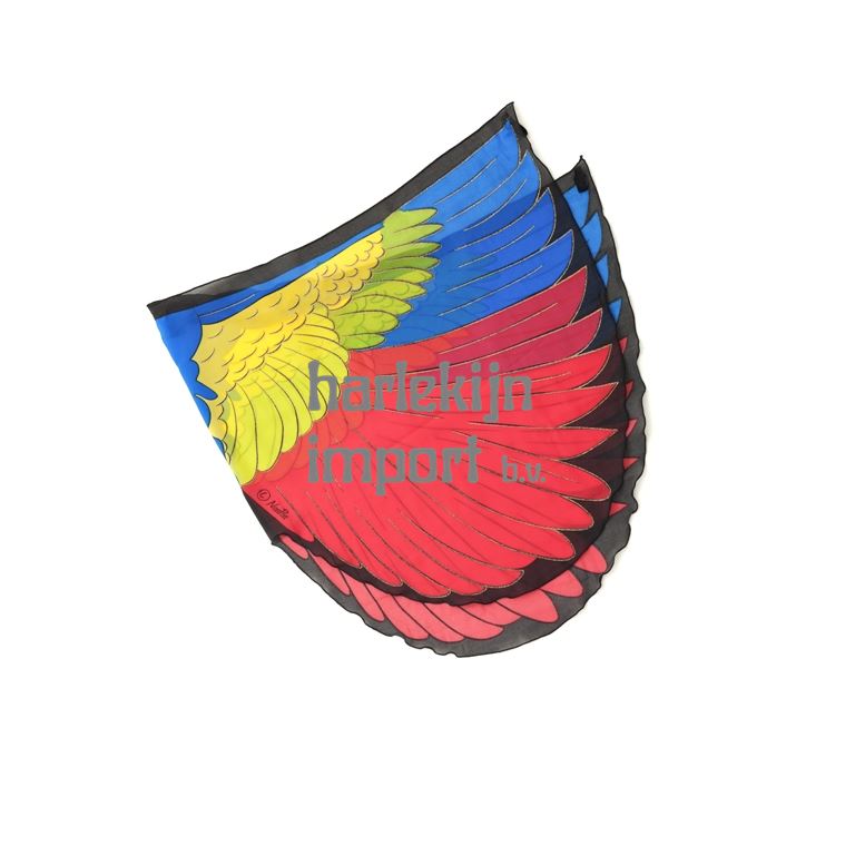 Vleugels vogel bontgekleurd