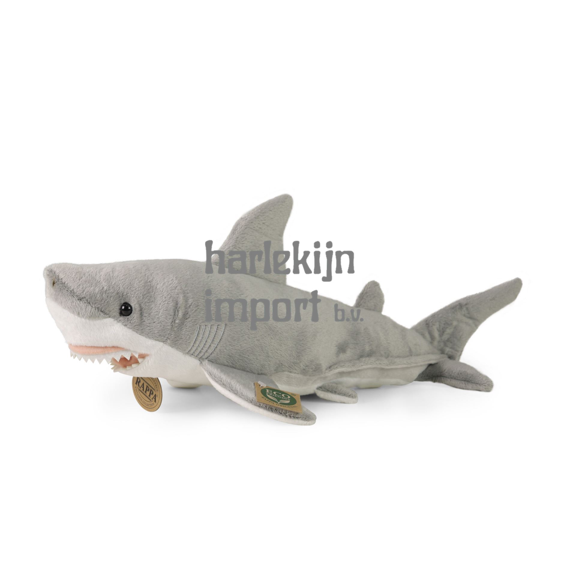 Pluche haai 38 cm ECO-VRIENDELIJK