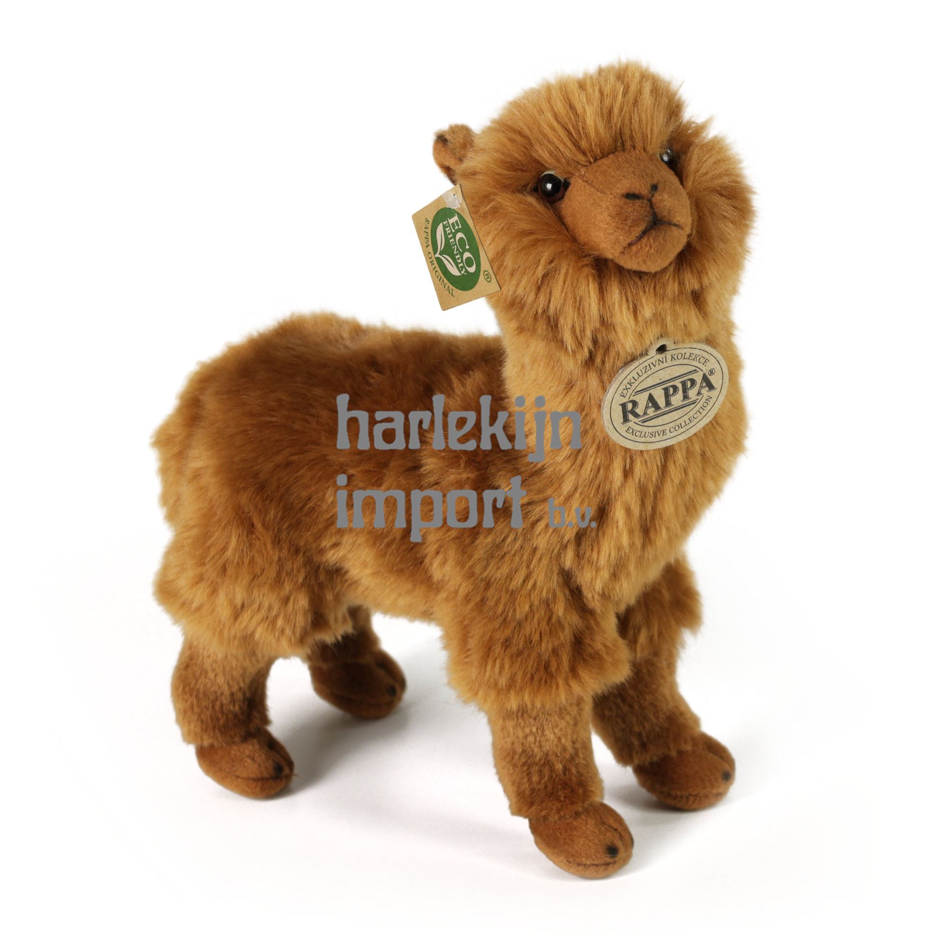 Pluche bruine Alpaca 23 cm ECO-VRIENDE