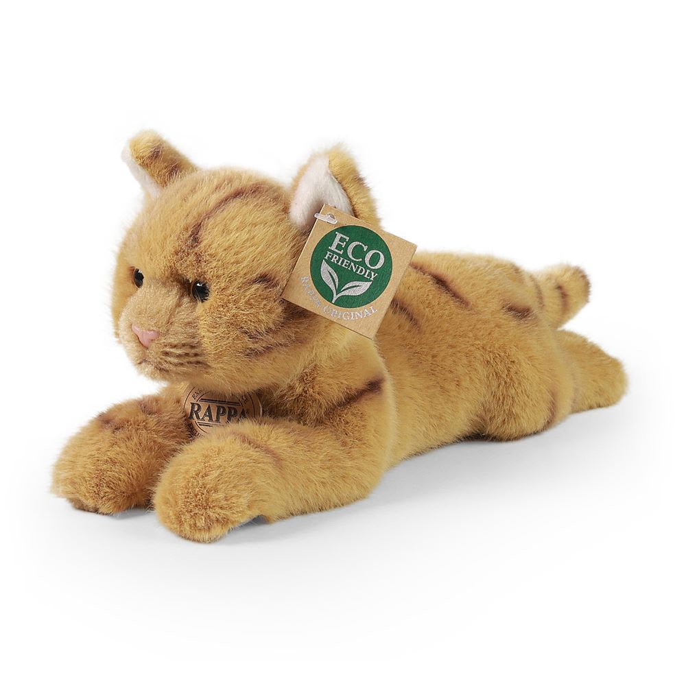 Pluche bruin kat 20 cm ECO-VRIENDELIJK