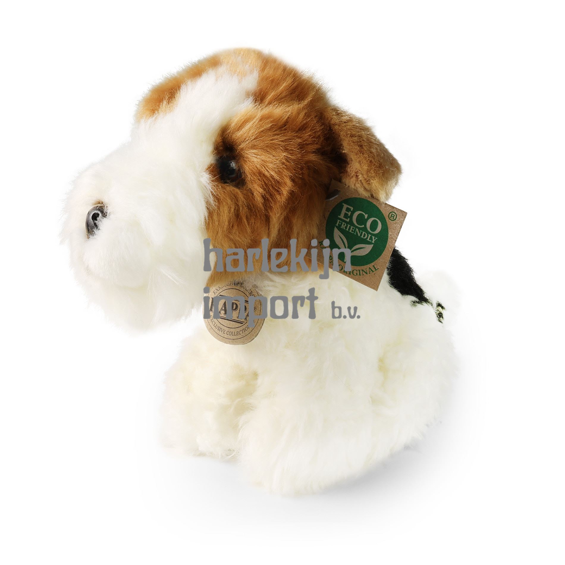 Pluche hond Fox terriër 20 cm ECO-VRIEND