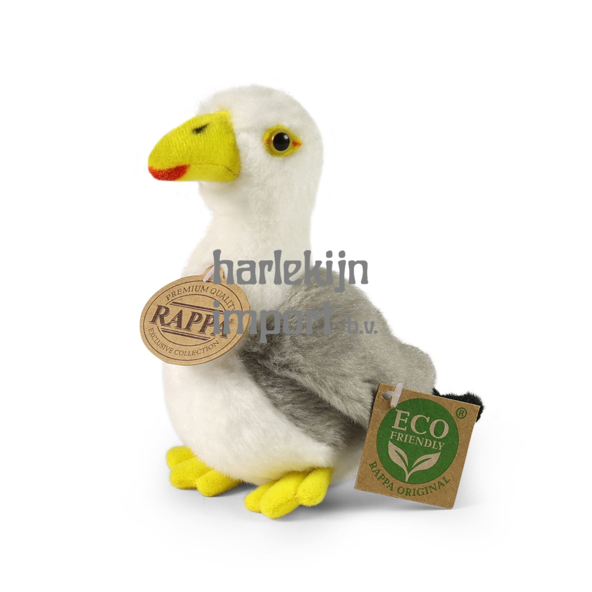 Pluche meeuw 14 cm ECO VRIENDELIJK