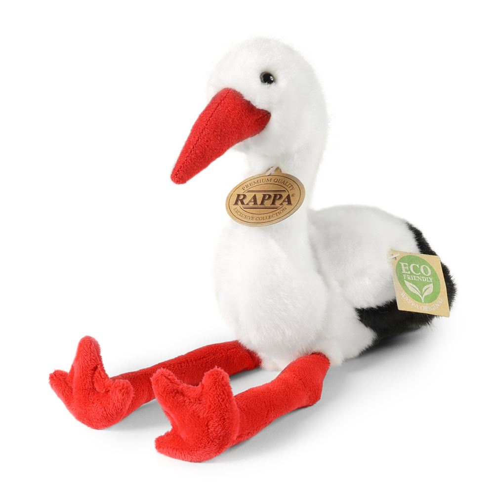 Pluche ooievaar 20 cm ECO-VRIENDELIJK