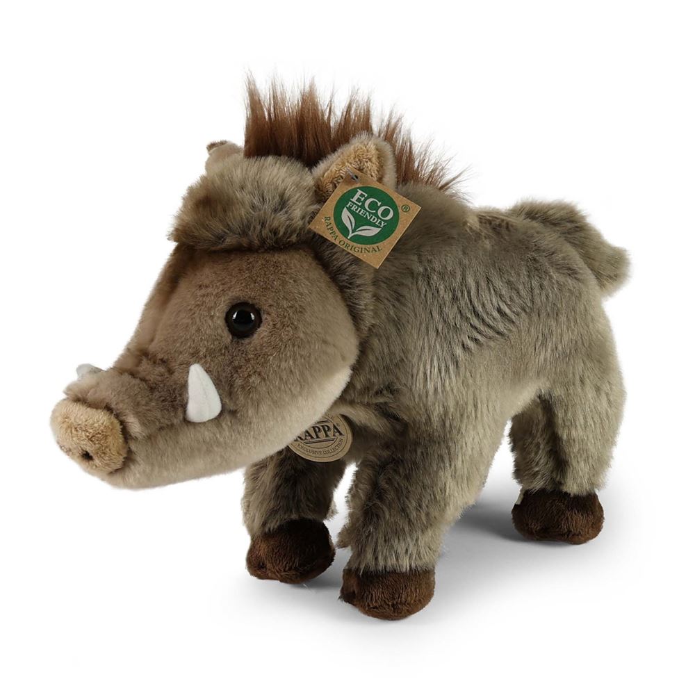 Pluche wild zwijn 31 cm ECO-FRIENDLY