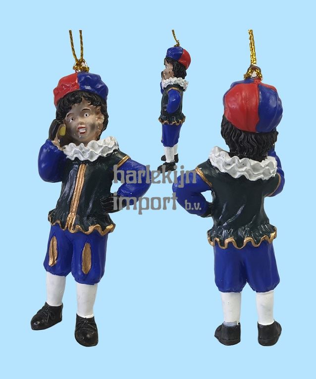 Polystone Roetveeg Piet met mobiele tele