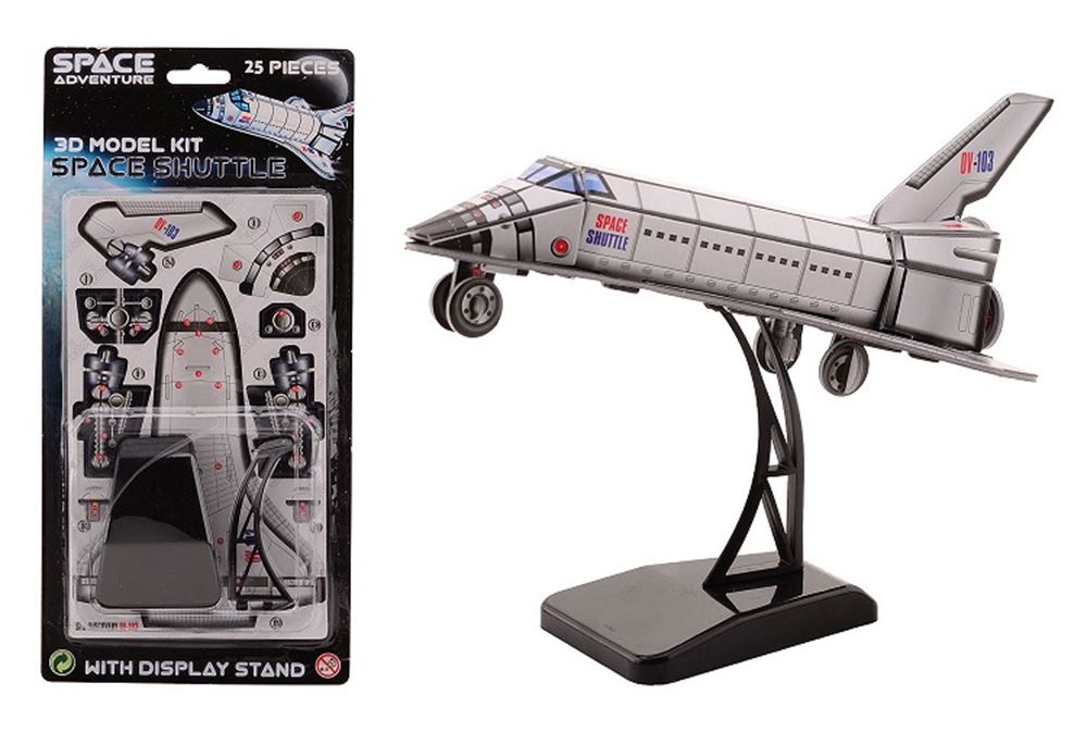 Space shuttle 3D puzzle+houder. 5+