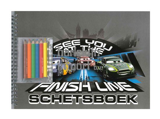 Cars Schetsboek met sjabloon